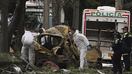 At least 18 dead after drone blasts police helicopter out of the sky & car bomb explodes as violence erupts in Colombia