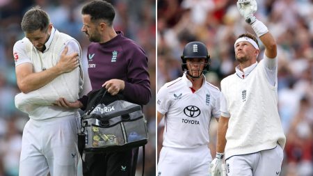 Chris Woakes ready to bat with ONE ARM as England suffer late collapse to leave India Test series on a knife-edge