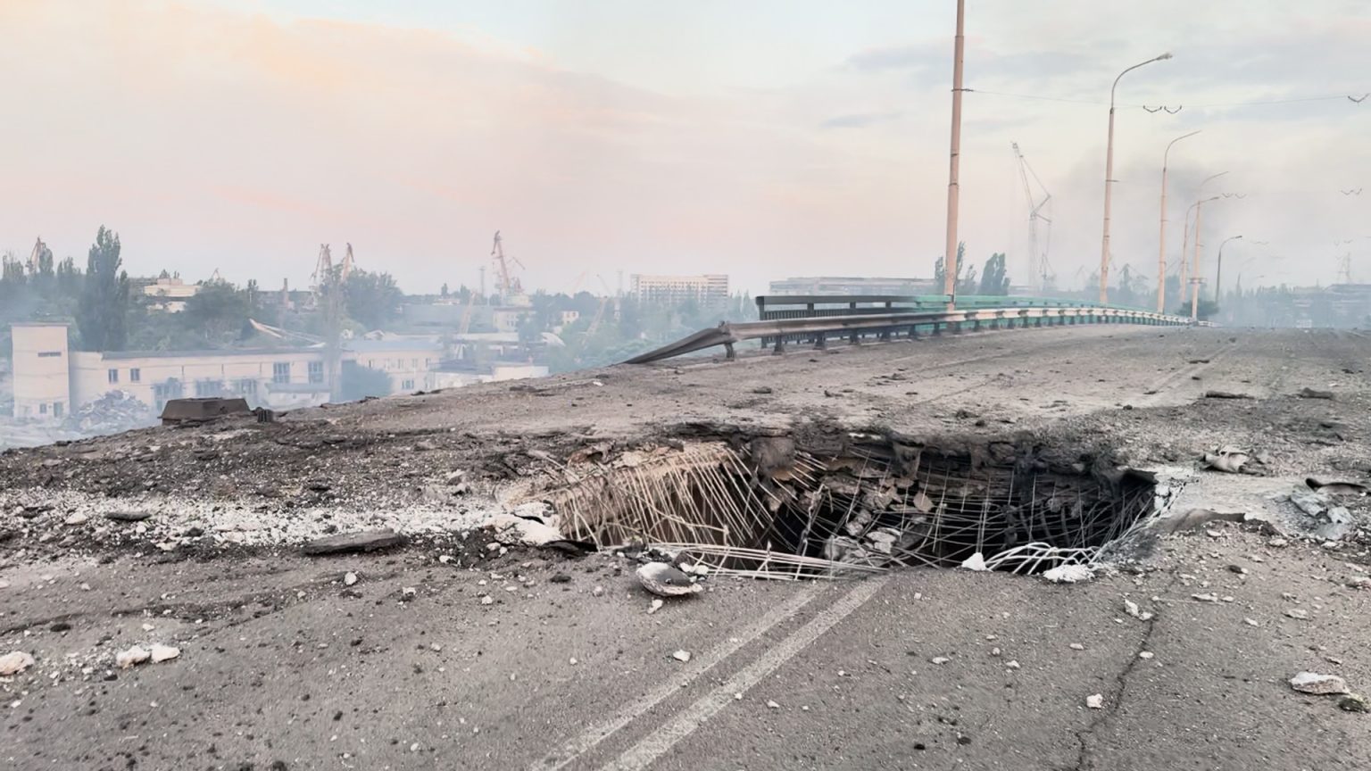 Defiant Putin bombs key Kherson bridge as Ukraine strikes back with massive drone strike on Russia’s biggest resort – The Sun