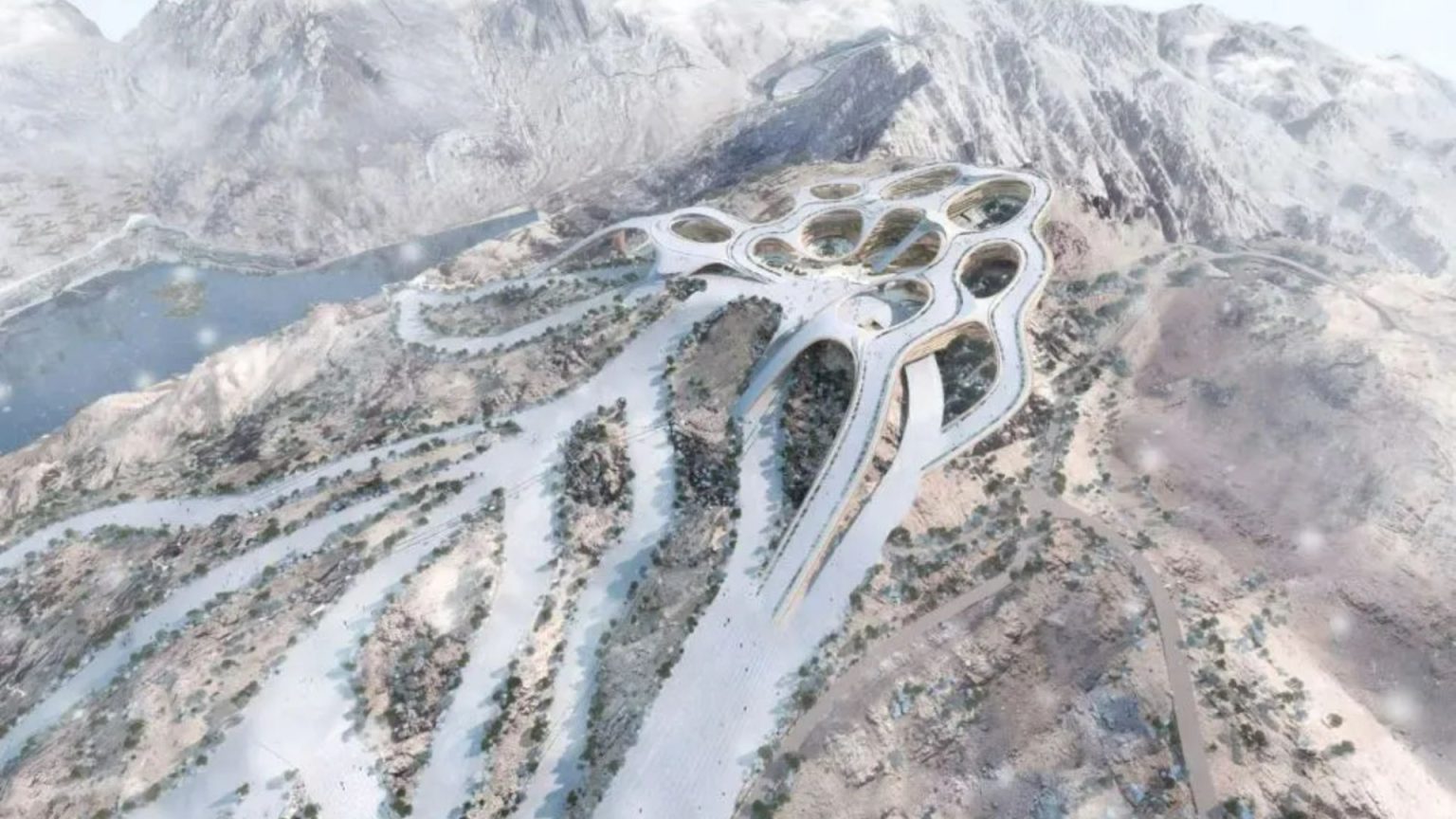 Saudi Arabia ‘struggles to build ski resort’ in middle of desert for winter games as part of £373bn blood-soaked NEOM
