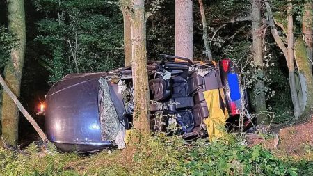 Tragedy as two married couples killed after British car ‘veers off road’ and crashes in Germany