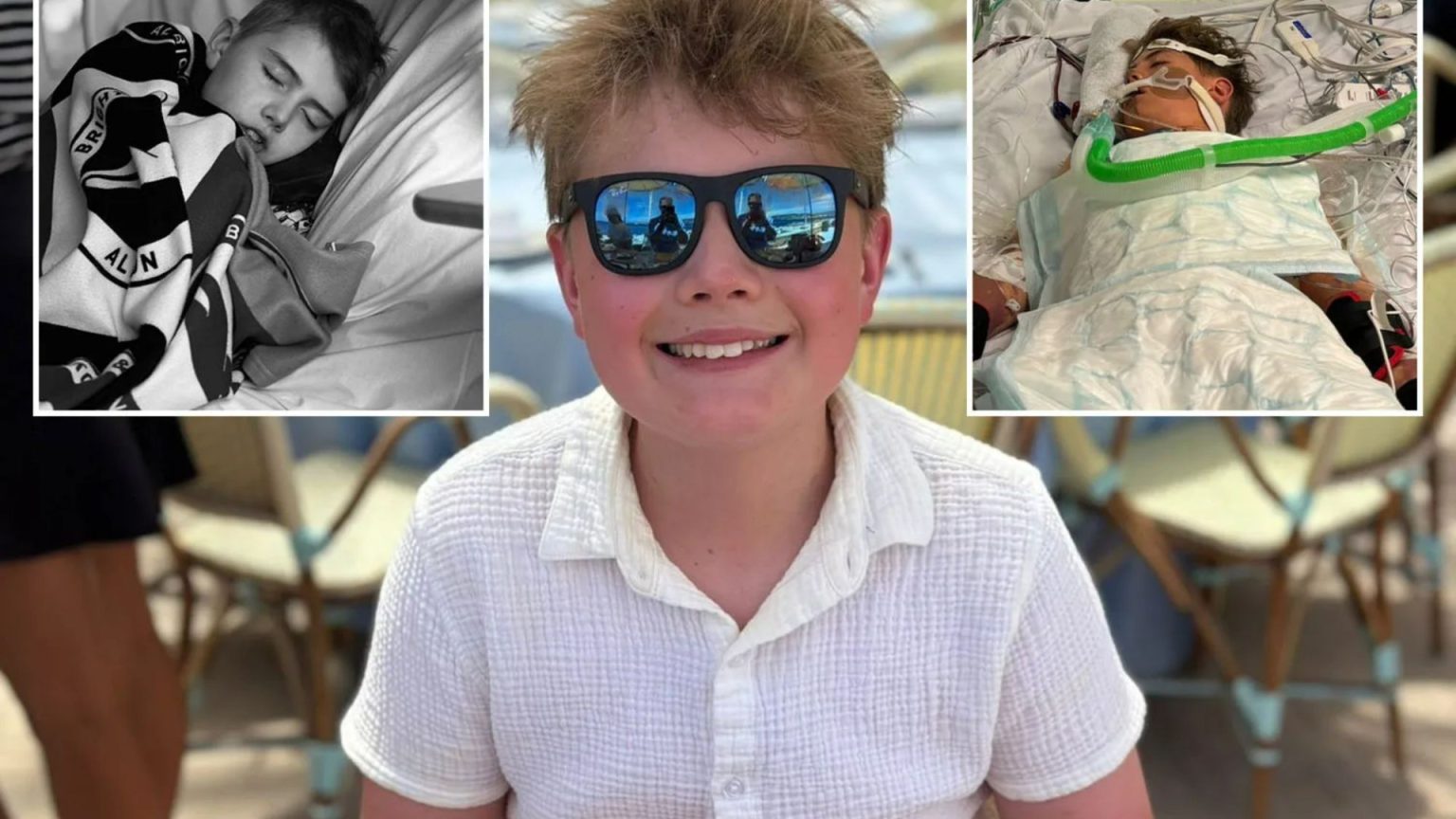 Our Austin, 13, complained of leg cramps after sports camp – hours later we were kissing him goodbye as he lay in a coma