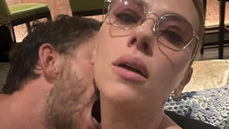 Jurassic World’s Jonathan Bailey BITES co-star Scarlett Johansson’s neck in very intimate pic – after red carpet kiss