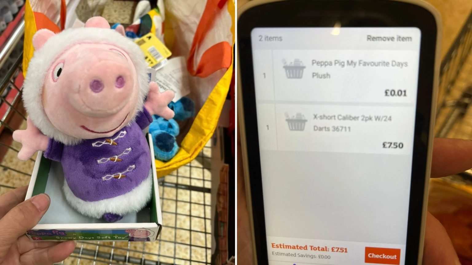 Supermarket shoppers stock up for Christmas after spotting Peppa Pig toy on sale for just 1p