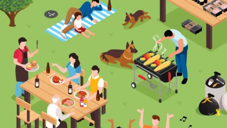 Only those with a high IQ can spot all 10 hazards in this Bank Holiday BBQ scene in less than 53 seconds
