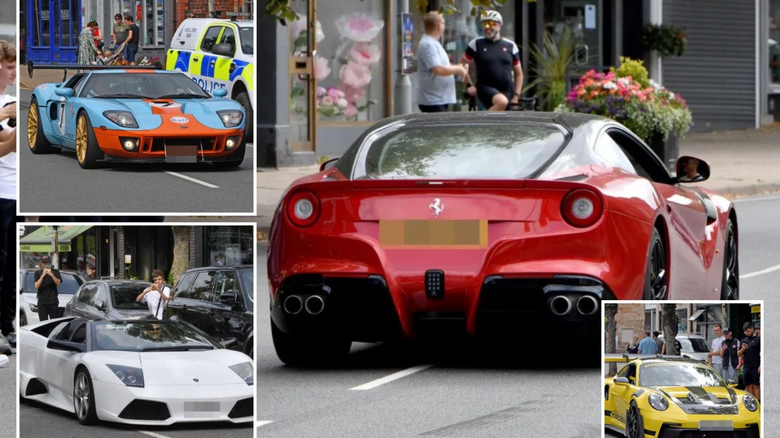 Dozens of supercars descend on posh footballers’ haven despite cops issuing ban