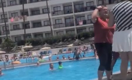 Wild moment screaming erupts between tourists in Tenerife as furious woman accuses holidaymaker of ‘stealing’ her sunbed