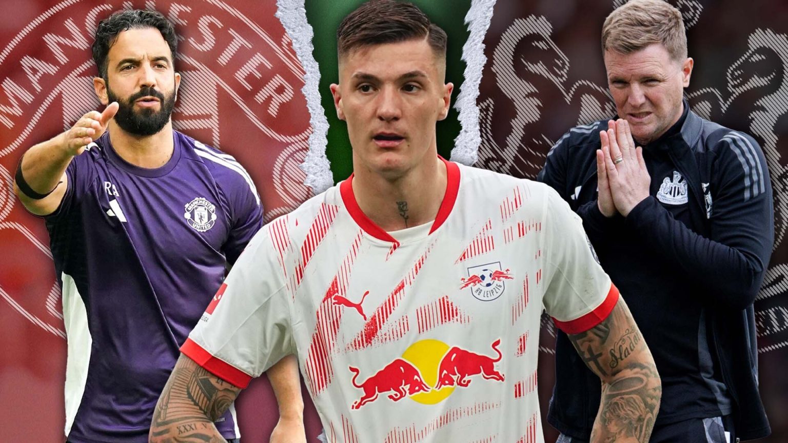 Benjamin Sesko facing Man Utd or Newcastle decision dilemma with Amorim willing to flog Hojlund to make room for him