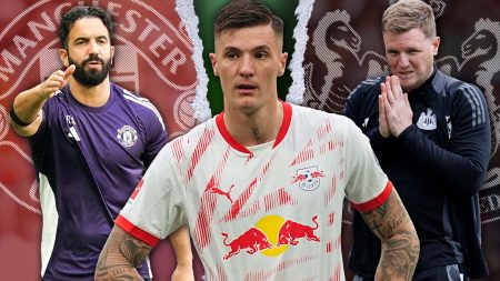 Benjamin Sesko facing Man Utd or Newcastle decision dilemma with Amorim willing to flog Hojlund to make room for him