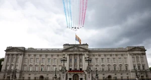 Where the Red Arrows will fly for Trooping the Colour flypast