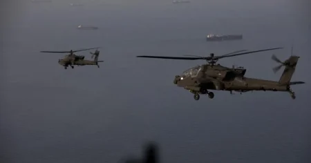 US Apache helicopter crashes near Strait of Hormuz sparking fears it was ‘shot down’