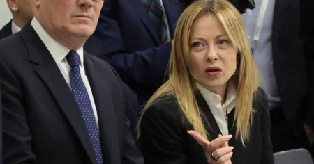 Giorgia Meloni says Donald Trump ‘made up’ claim she begged him for a photo