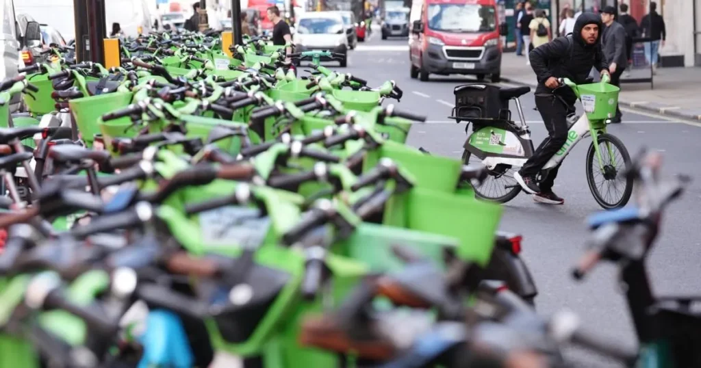 Lime bike riders who dump cycles in central London could face £10 fines