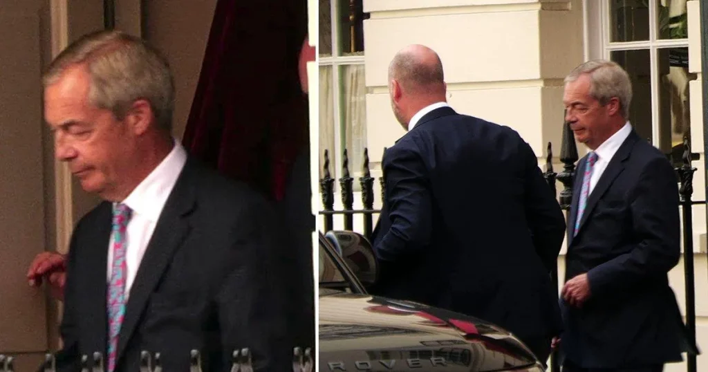 Nigel Farage relaxes at posh members’ club after ‘cold rage’ Henry Nowak comments