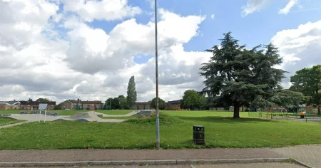 Teenagers flown to hospital after ‘masked gang stabbing’ in park
