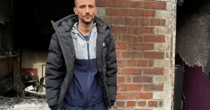 Man whose house was torched in Belfast riots watched in horror as late dad’s items burned
