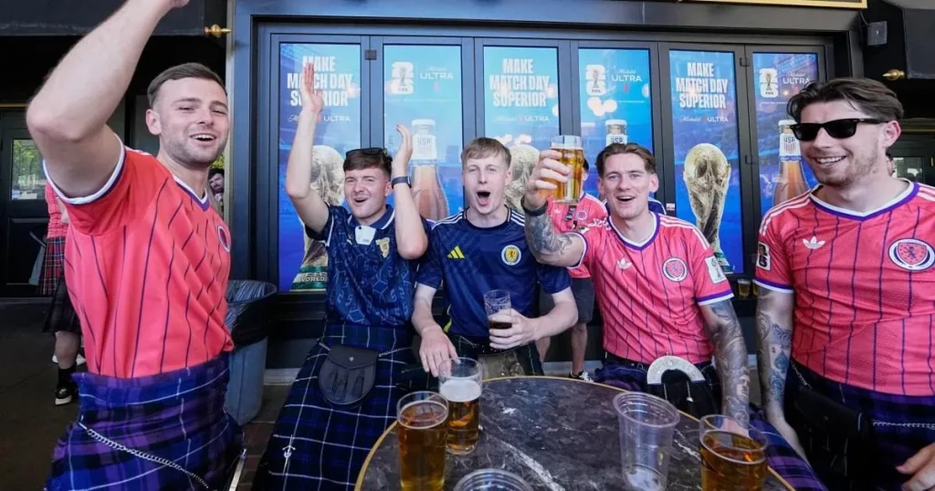 Scotland are fans loving the World Cup so much they’ve drank Boston dry