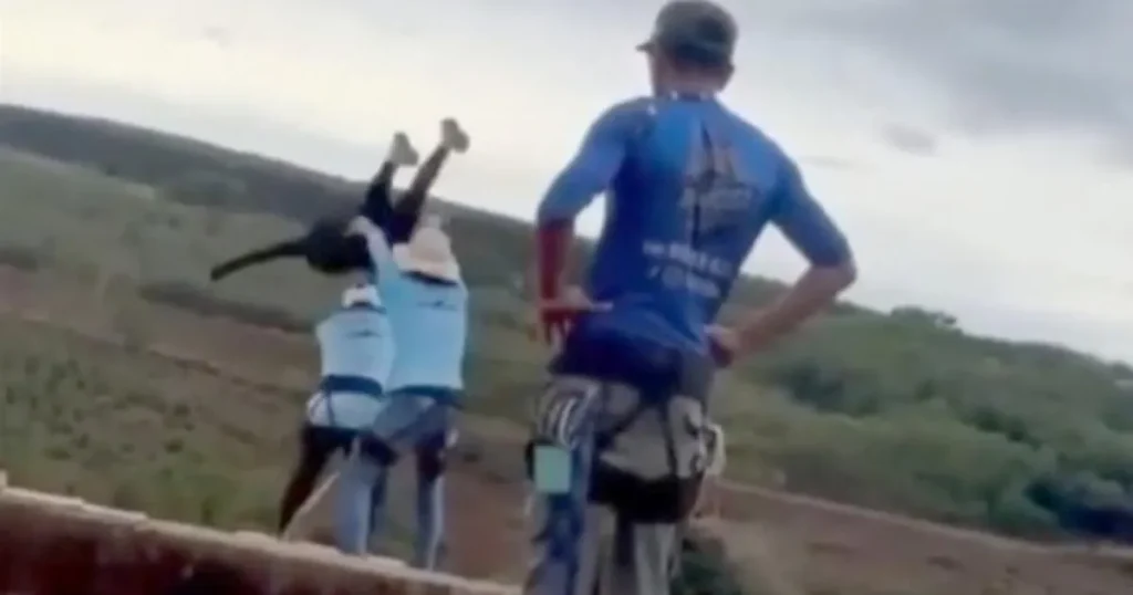 Bungee workers ‘can’t remember’ who was supposed to attach safety cord before model plunged to death