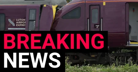 Train driver killed in Bedford crash ‘passed red signal moments before collision’