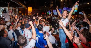 England fans take over Boston for a beer party ahead of Ghana clash