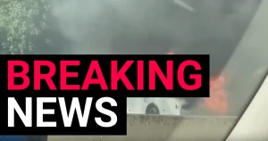 Drivers told to avoid M25 after fire breaks out on coach