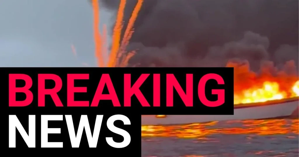 Desperate rescue after motorboat bursts into flames off Cornish coast