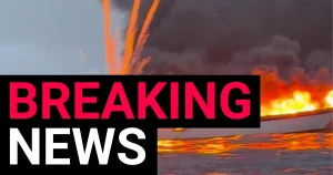 Desperate rescue after motorboat bursts into flames off Cornish coast