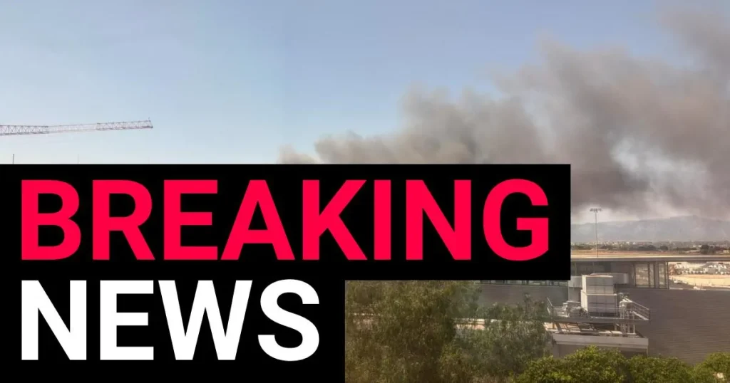 Explosions at Majorca Airport after fire hits fuel depot