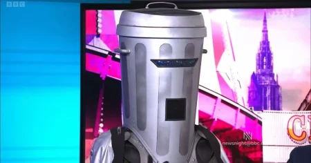 Count Binface trashes BBC Newsnight as ‘souped-up podcast’ after being told to ‘bin off the bin’