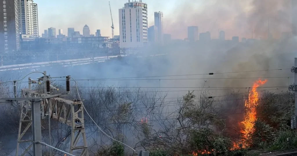 Fire breaks out at one of UK’s busiest stations with disruption set to last for days