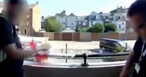 Council workers caught on camera ripping down England flags ahead of World Cup semi-final