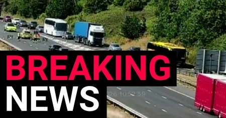 M5 drivers stuck in 12 miles of queues lasting two hours after police incident