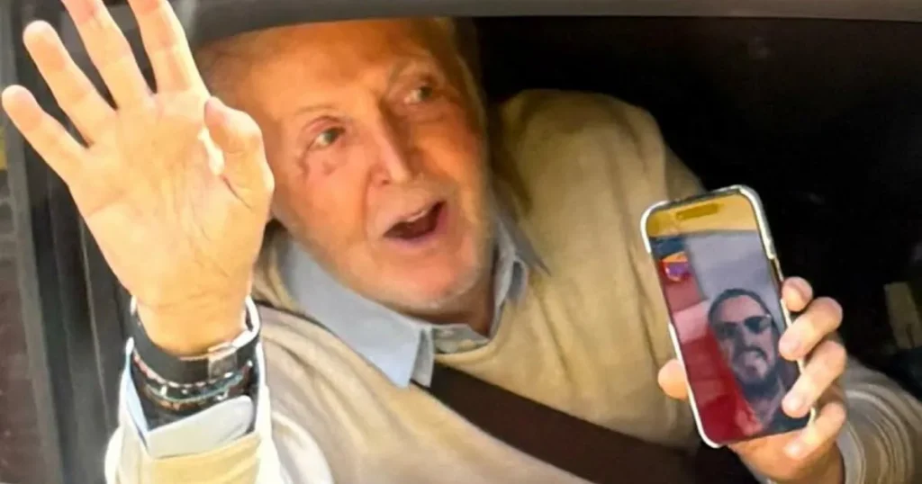 Passengers on Beatles mystery tour bus run into actual Sir Paul McCartney