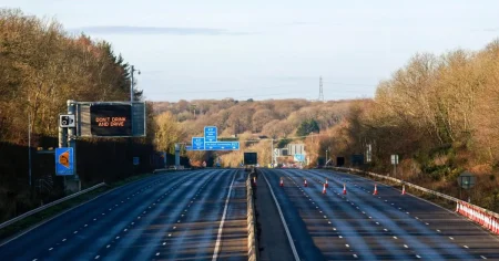 England’s ‘worst motorway’ named after drivers complain of constant roadworks and delays