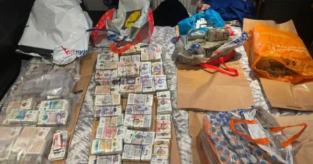 £4,000,000 in cash found stuffed in Lidl and Sainsbury’s bags after drugs bust