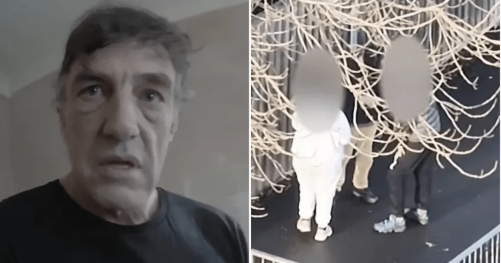 Moment man brazenly does drug deal next to primary school