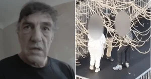 Moment man brazenly does drug deal next to primary school