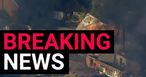 Grass fire sets homes alight in West Midlands blaze as residents flee