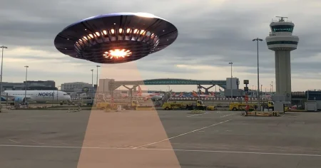 Pilot spots ‘flying saucer’ from cockpit of plane near London Gatwick Airport