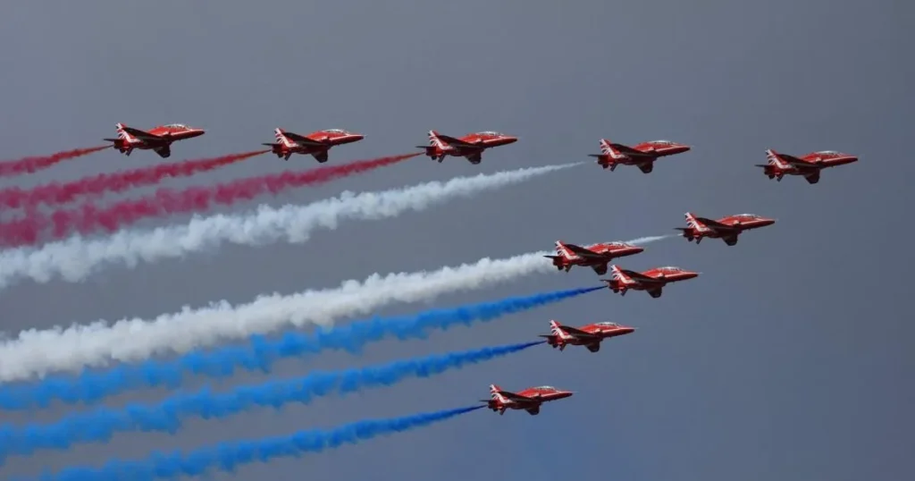 Red Arrows pull out of UK air shows after getting stranded in Canada