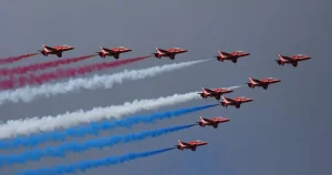 Red Arrows pull out of UK air shows after getting stranded in Canada