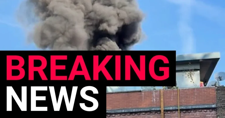 Smoke seen across London after fire breaks out in shop