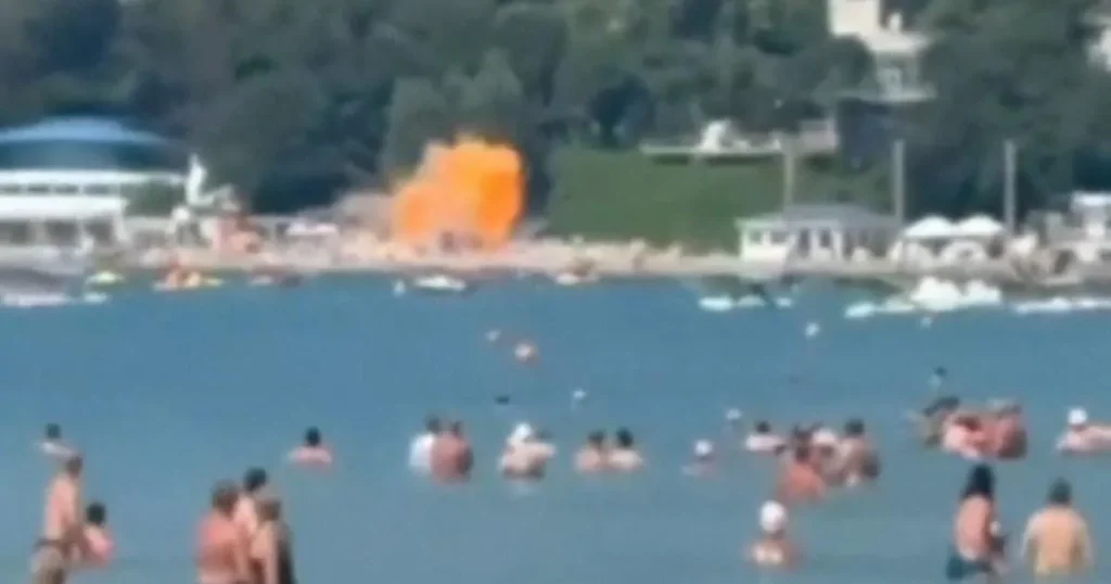 Russian sunbathers killed after Ukrainian drone crashes into beach near Putin’s palace