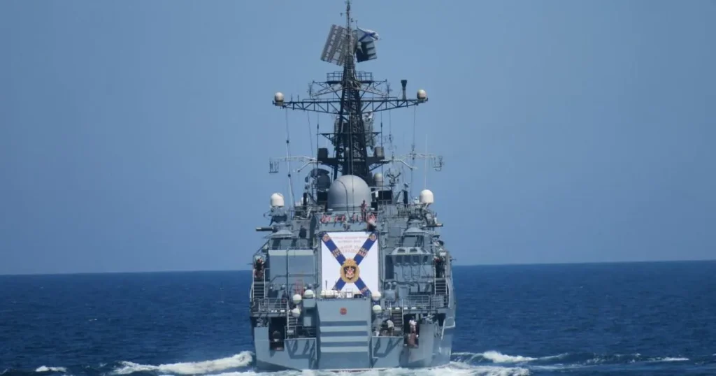 Royal Navy says there’s been massive surge in number of Russian warships in UK waters