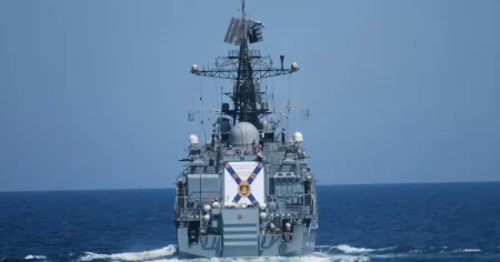 Royal Navy says there’s been massive surge in number of Russian warships in UK waters