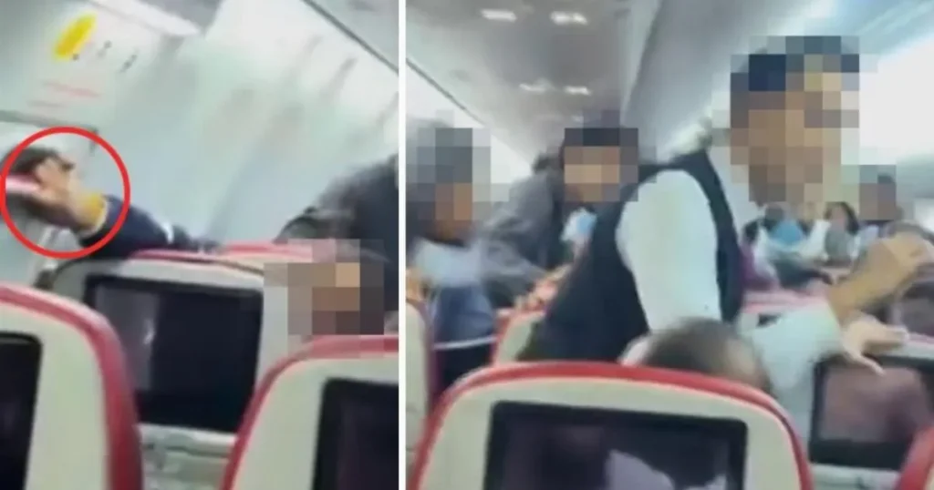 Plane passenger restrained with cable ties after trying to open aircraft door mid-flight