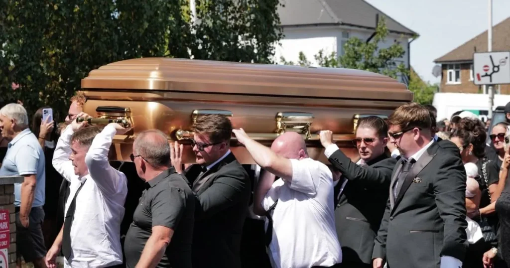Funeral for British ‘crime group affiliate’ gunned down in US takes over London streets