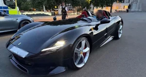 Police officer gets escorted drive around Mayfair after Met seizes rare Ferrari