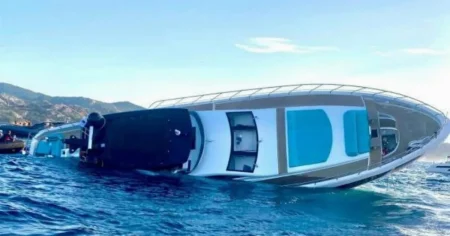 Luxury £6,800,000 super yacht sinks just days after being delivered to owner