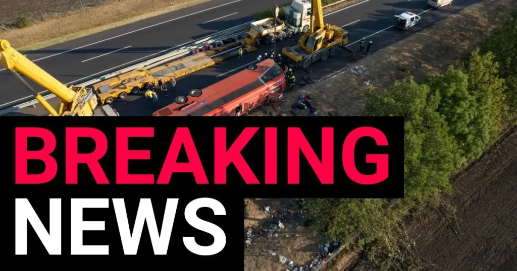 Twelve dead after tourist bus crashes in Hungary
